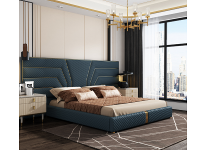 Luksusowa Sypialnia Łóżko Podwójne łóżka Design Meble Bed Frame Hotel
